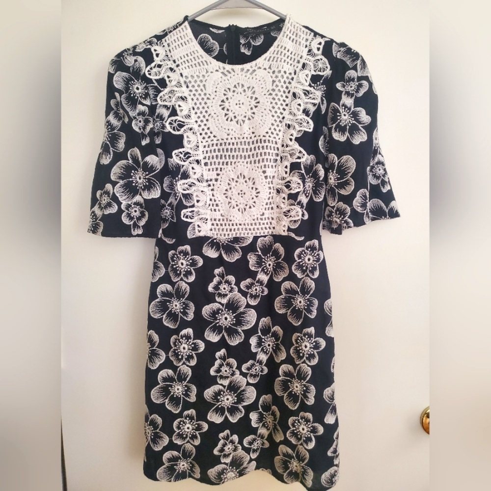 XS Zara Woman Black Mini Sundress